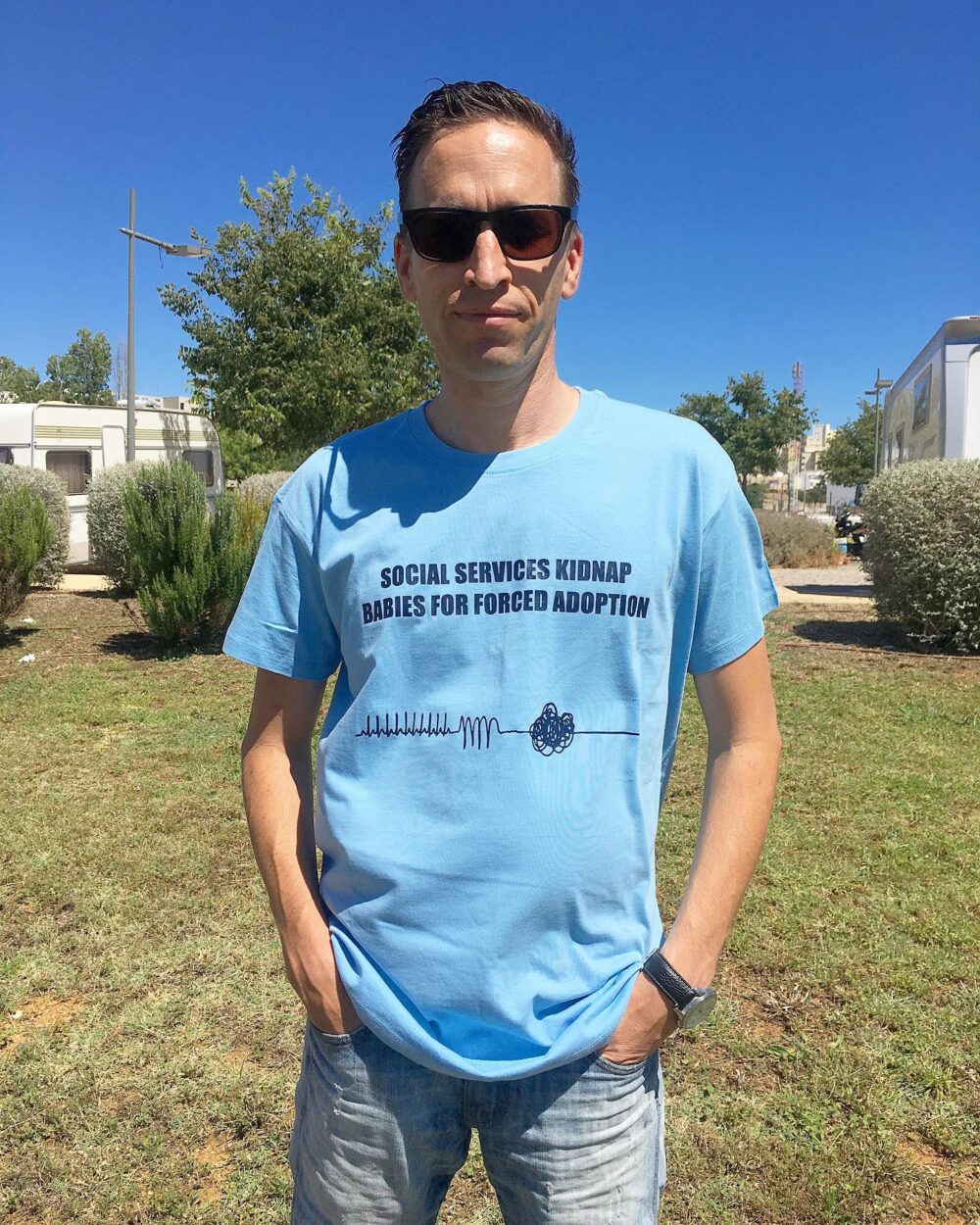 Forced Adoption Blue T-shirt